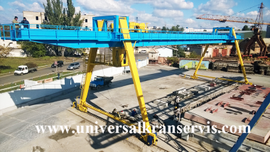 Кран козловий вантажопідйомністю 12,5 т,